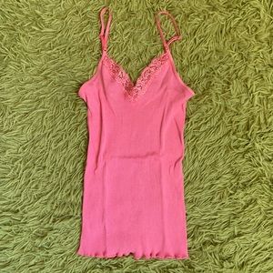 Pink lace Victoria secret tank🌷